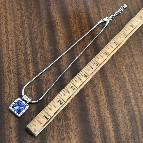 RETIRED BRIGHTON REGINA AMETHYST PENDENT NECKLACE - Picture 8 of 12